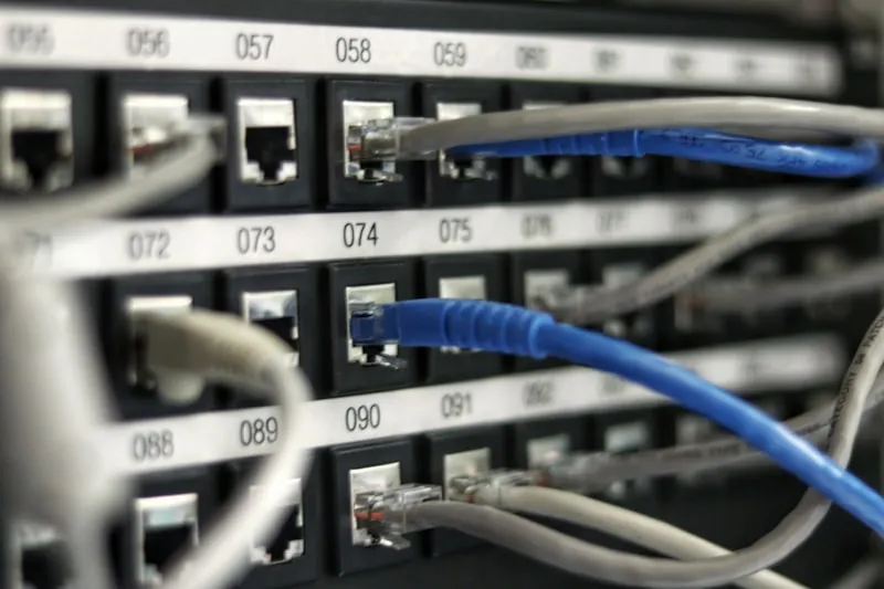 Tangled network cabling and rack infrastructure